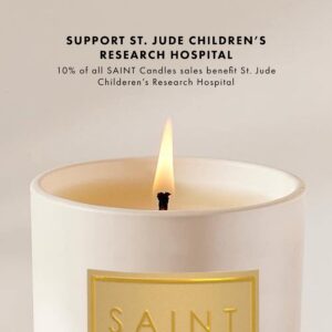 SAINT The Special Edition Collection Votive Candles, Soy Coconut Scented Candle Set with Holy Oil and Prayer Coin, Aromatherapy Soy Candles, 4 18-Hour Long Burning Candles, Holiday Gift-Ready Box