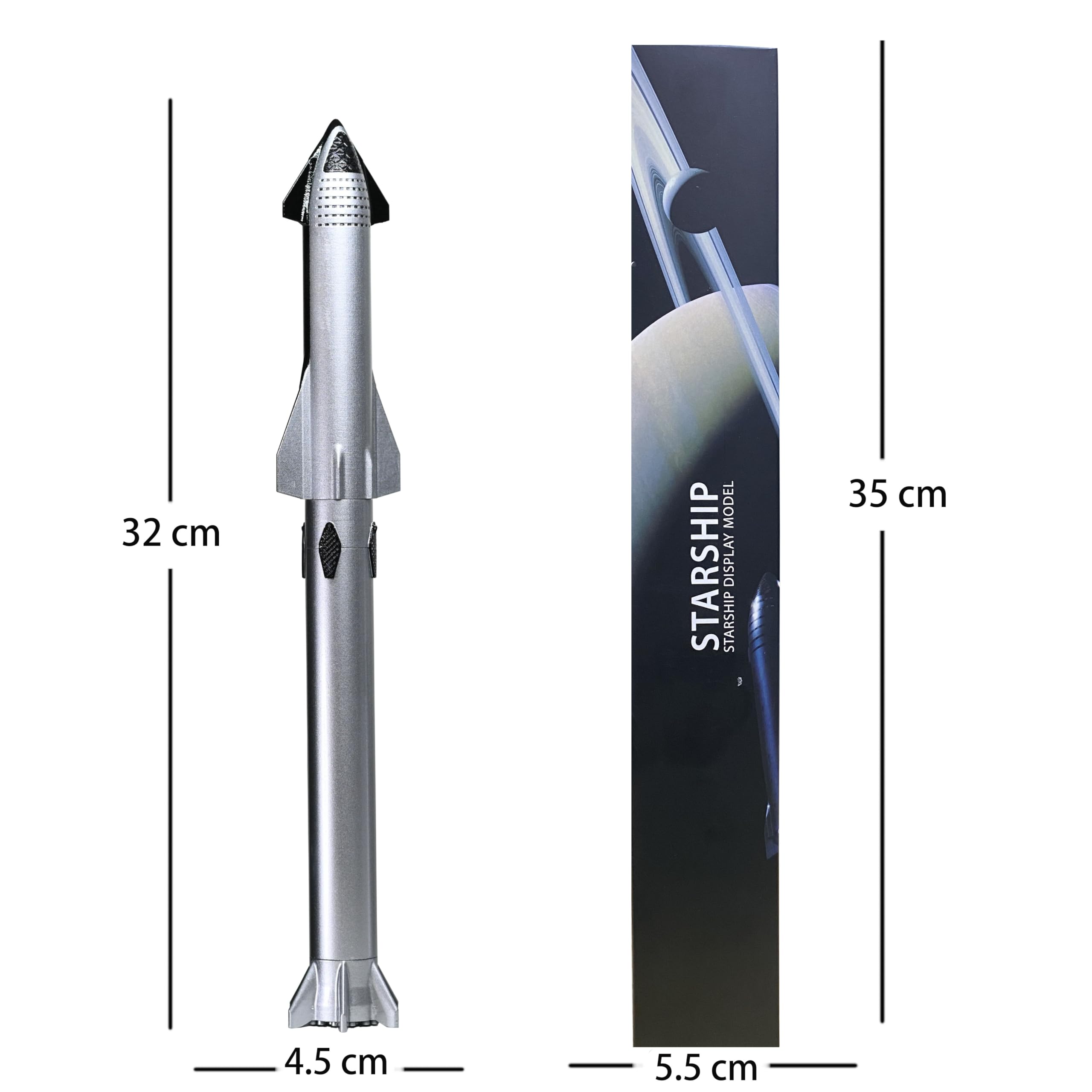 wltk SpaceX Starship 1/375 Diecast Rocket Model (04)