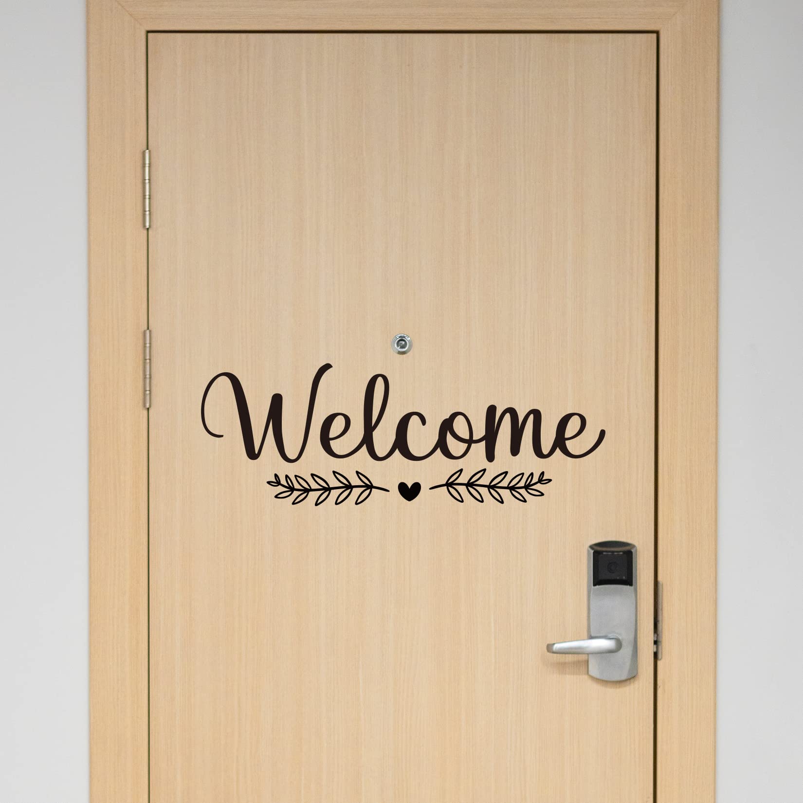 Vancetyno Welcome Vinyl Front Door Decal DIY Entryway Lettering Wall Words Home Decor