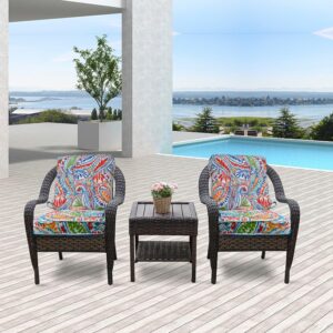 JMGBird Outdoor Chair Cushion, Patio Chair Cushion 19"x19" Outdoor Oushions for Patio Furniture