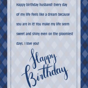 AGAPE LOVE CARDS Happy Birthday Card For Husband - | Made From Real Bamboo | 6" X 4.5" - 1 Pack (Envelope Included) | Laser Cut, Romantic Husband Birthday Card from Wife or Significant Other