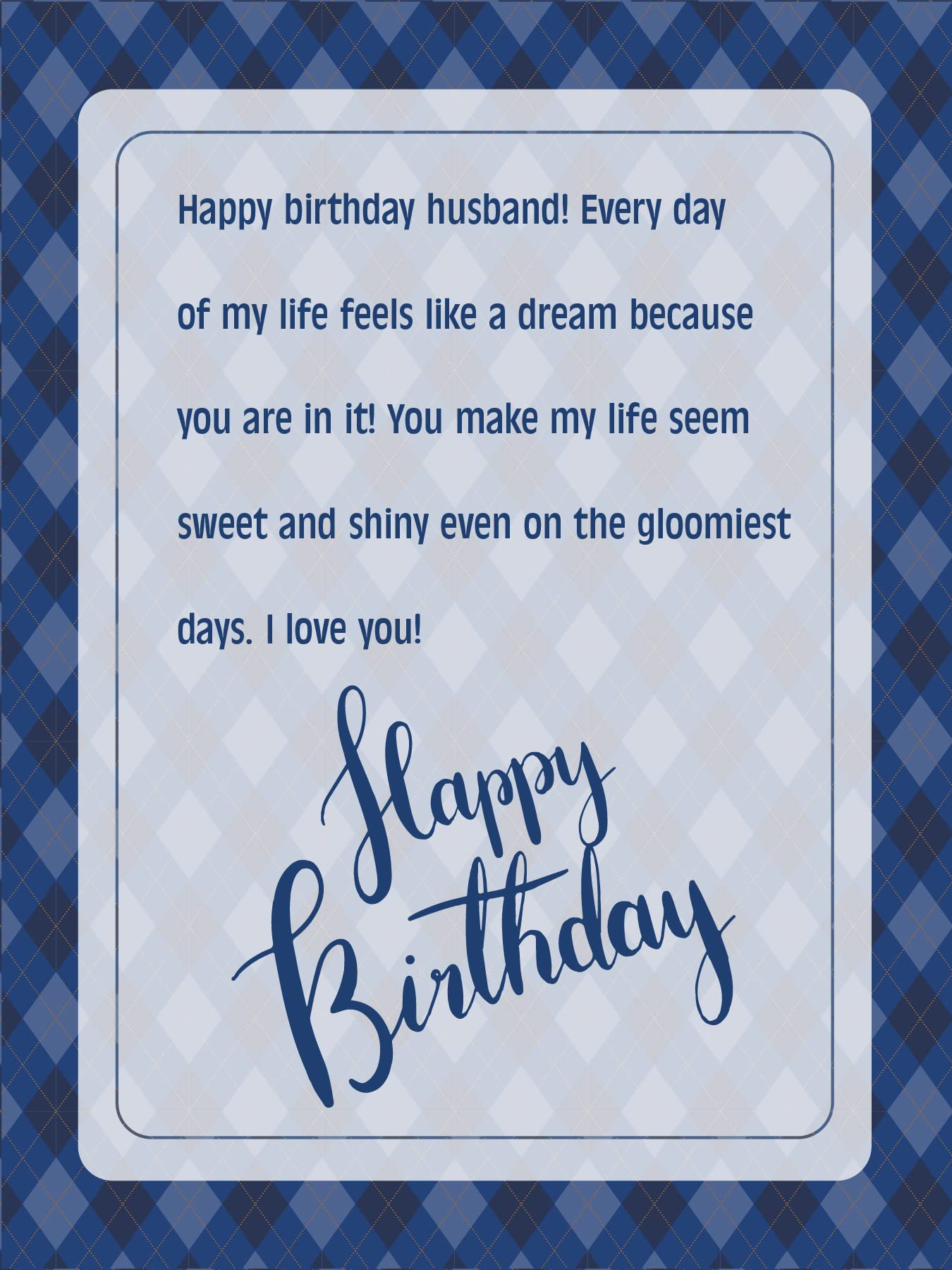 AGAPE LOVE CARDS Happy Birthday Card For Husband - | Made From Real Bamboo | 6" X 4.5" - 1 Pack (Envelope Included) | Laser Cut, Romantic Husband Birthday Card from Wife or Significant Other