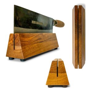 Nomware Cleaver Stand | 8.3-inch wooden cleaver knife storage block | Proudly display your cleaver