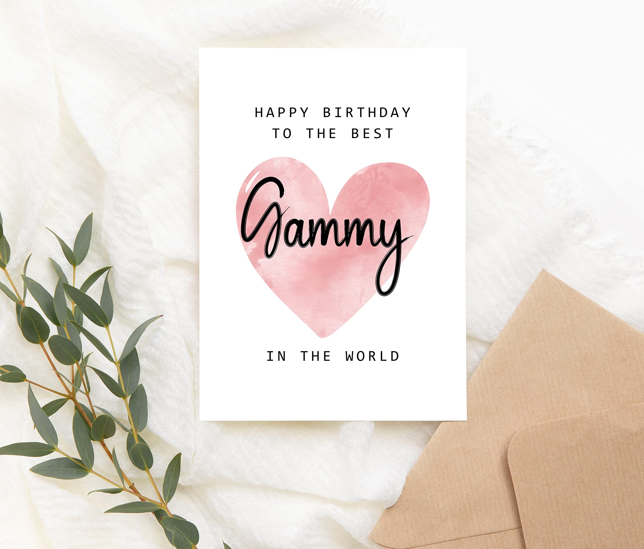 Happy Birthday To The Best Gammy In The World Card - Gammy Birthday Card - Gammy Card - Mother's Day Gift - Happy Birthday Card Happy Birthday Mom