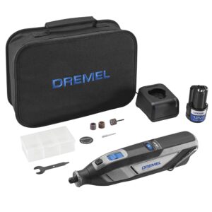 dremel 8240 12v cordless rotary tool kit with variable speed and comfort grip -includes 2ah battery pack, charger & more (renewed)