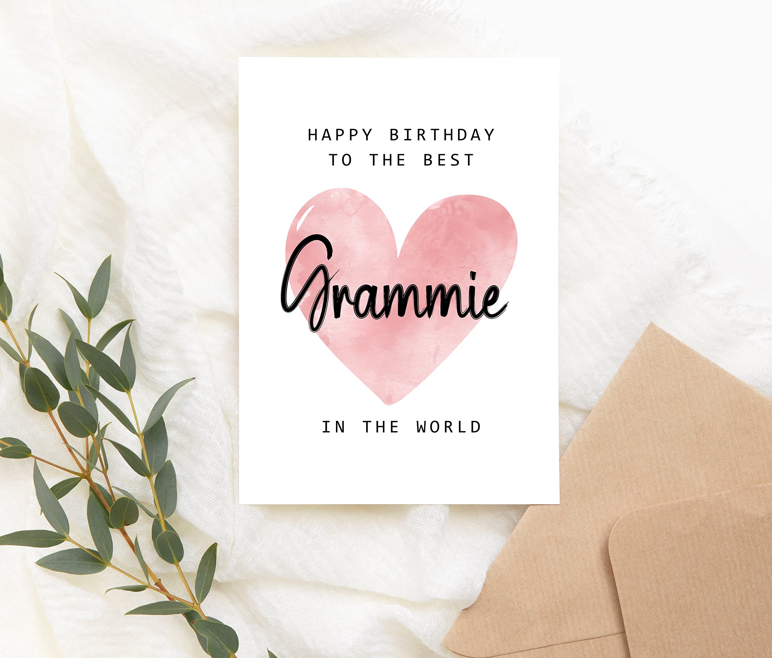 Happy Birthday To The Best Grammie In The World Card - Grammie Birthday Card - Grammie Card - Mother's Day Gift - Happy Birthday Card Happy Birthday Mom