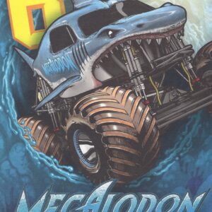 Today and Always by American Greetings Monster Jam Happy 6th Sixth Birthday (Age 6) Coloring Card Featuring Megalodon - Have a Monster-Sized Monster-Jammin' Birthday