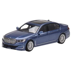 Alpina B7 xDrive Alpina Blue Metallic with Sunroof Limited Edition to 2040 Pieces Worldwide 1/64 Diecast Model Car by True Scale Miniatures MGT00471