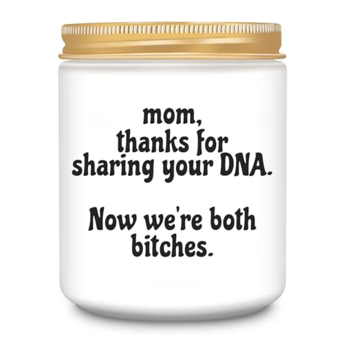 Funny Gifts for Mom Birthday Gifts,Mom Gifts from Daughter Son,Unique Mothers Day Thanksgiving Christmas Gifts,Lavender Scented Candles Gifts for Women