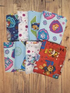 4 fat quarters - assorted paw patrol fat quarter bundle