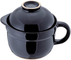 ishigaki sangyo 4361 ishigaki gas & microwave compatible rice pot, double lid, 1 mug type