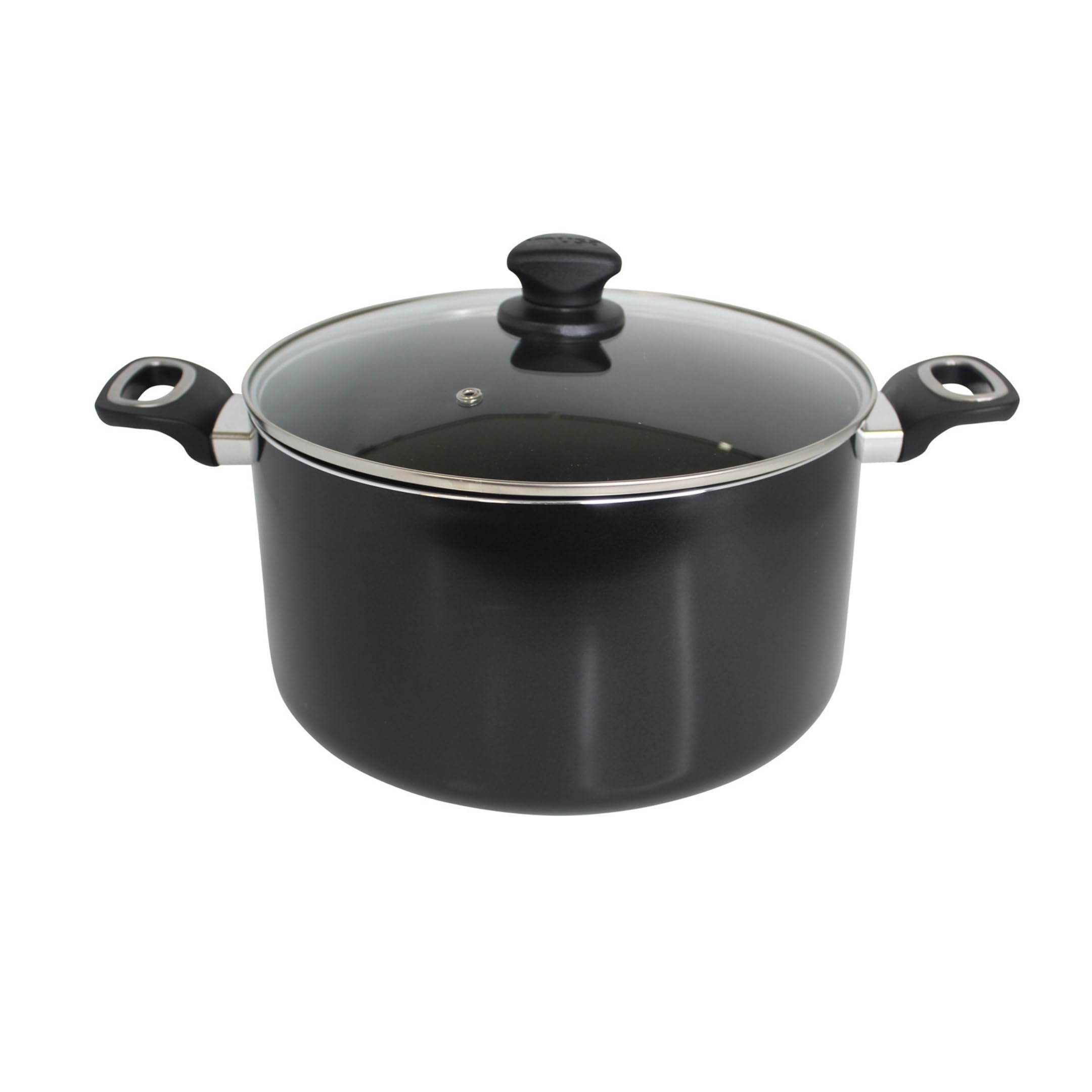 IMUSA 10.0qt Bistro Aluminum Nonstick Dutch Oven with Glass Lid and Cool Touch Handles