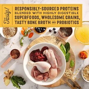 Stella & Chewy's SuperBlends Raw Blend Wholesome Grains Cage-Free Chicken & Duck Recipe with Superfoods, 3.25 lb. Bag