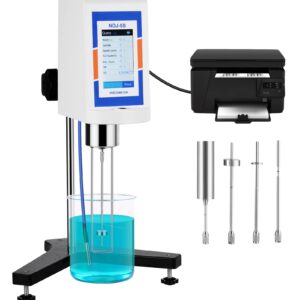 Saladulce Digital Rotational Viscometer 10-6,000,000mPa.s Viscosity Tester Meter ±1% Lab Rotary Viscometer with Data Output & Temperature Probe 110-240V (NDJ-9ST)