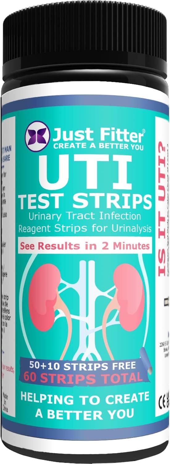 UTI Urine Test Strips. Urinary Tract Infection Strip. Simple, Fast and Accurate Results. Urinalysis Home Testing Stick Kit for Nitrite and Leukocytes.