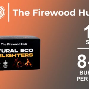 160 Eco-Friendly Natural Wood Fire Starters - Sustainable Wood Fiber Firestarter Perfect for Wood Stoves, Fire Pits, Pizza Ovens, Charcoal and Barbecue Fires