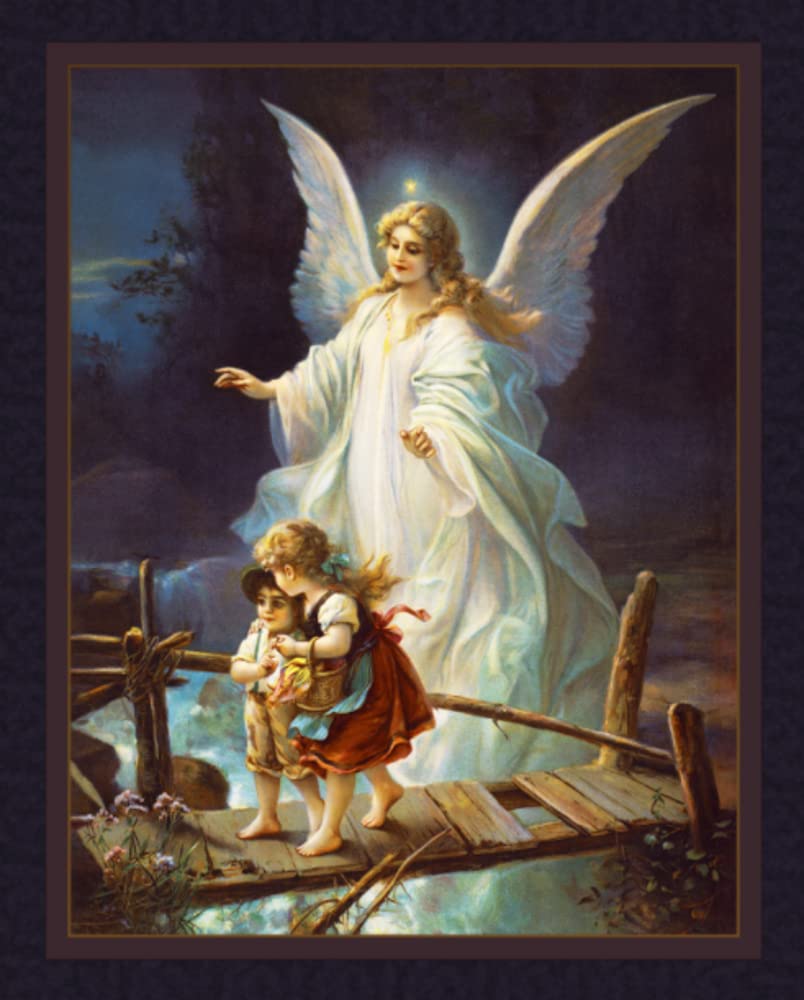 Guardian Angel Panel Cotton Fabric