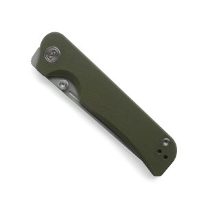 Miguron Knives M Pagos Front Flipper Folding Knife 3.16" Sandblasting 14c28n Blade Green G10 Handle Camping Hiking Pocket Knife MGR-807SGN