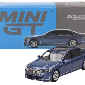 Alpina B7 xDrive Alpina Blue Metallic with Sunroof Limited Edition to 2040 Pieces Worldwide 1/64 Diecast Model Car by True Scale Miniatures MGT00471