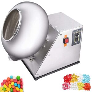 ssquza small size sugar coating machine candy coater machine chocolate coating polishing machine chocolate coater sugar ball coating drying machine for pharmaceutical and food industries,110v