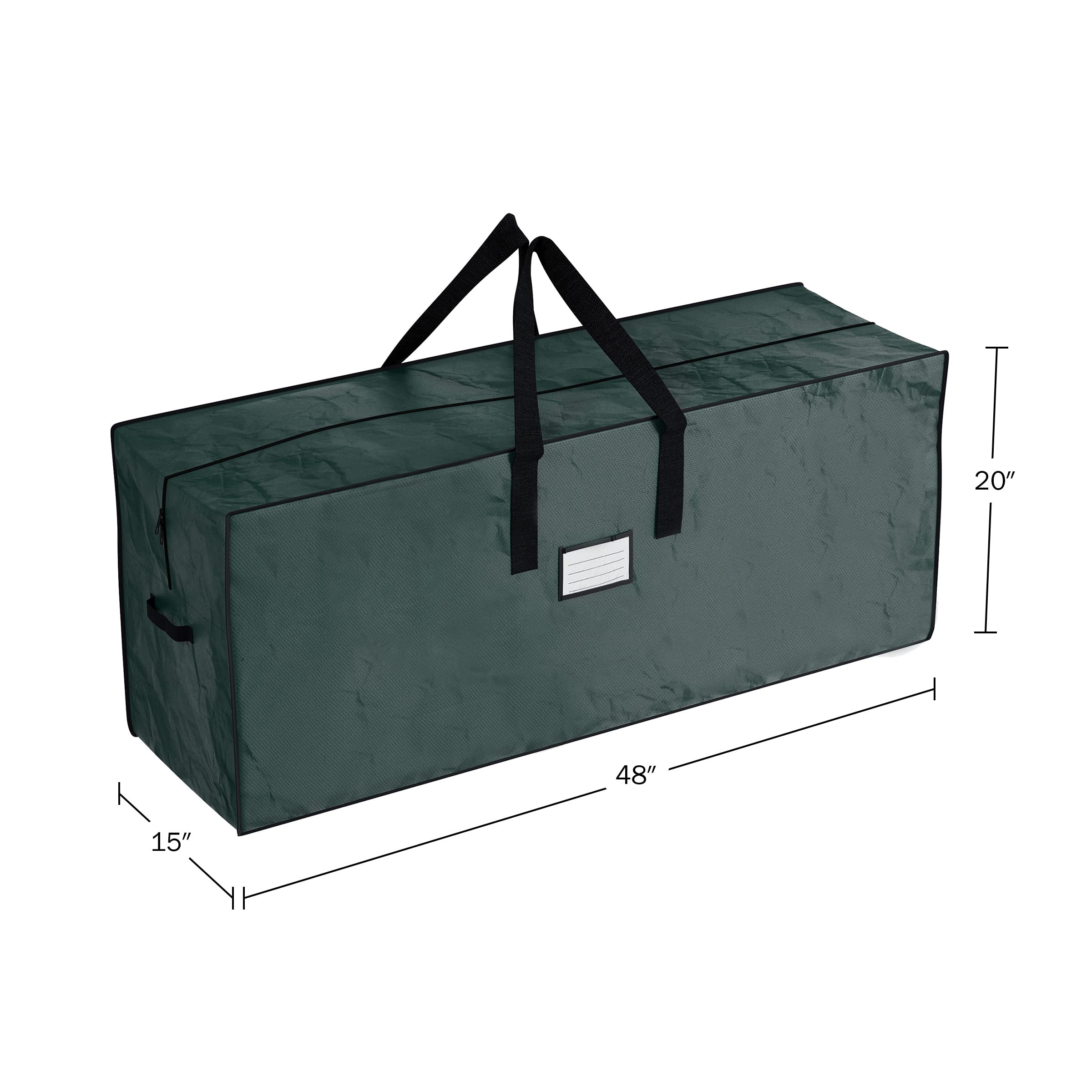 Home Complete Extra Large Storage Bag, Versatile Organizer Bag for Storing Winter Clothes, Beddings, Inflatables, Seasonal Décor and more, can also be used as Moving Bag 48"L x 15"W x 20"H, Green