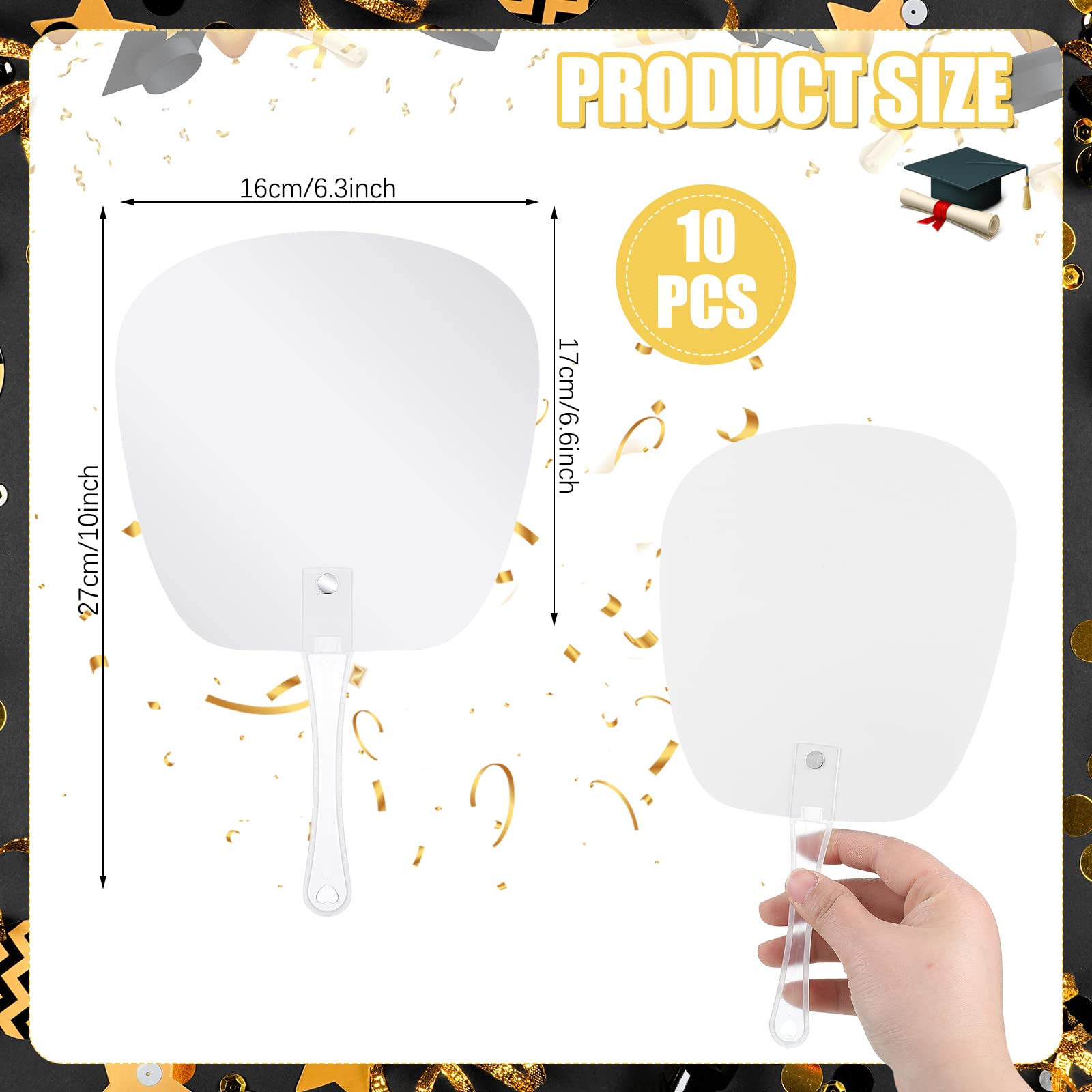 10 Pcs Big Head Cutout Custom Wedding Fan Props Face Cutout Face on a Stick Photo Party Decoration for Wedding, Graduation, Birthday Party Thermal Sublimation