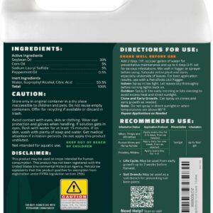 PetraGrow Crop Defender Leaf Guard Super Concentrate Pesticide, Miticide, Plant Fungicide, Insecticide for Indoor Plants, Spider Mite Spray, Powdery Mildew Spray for Plants - 1 Gal