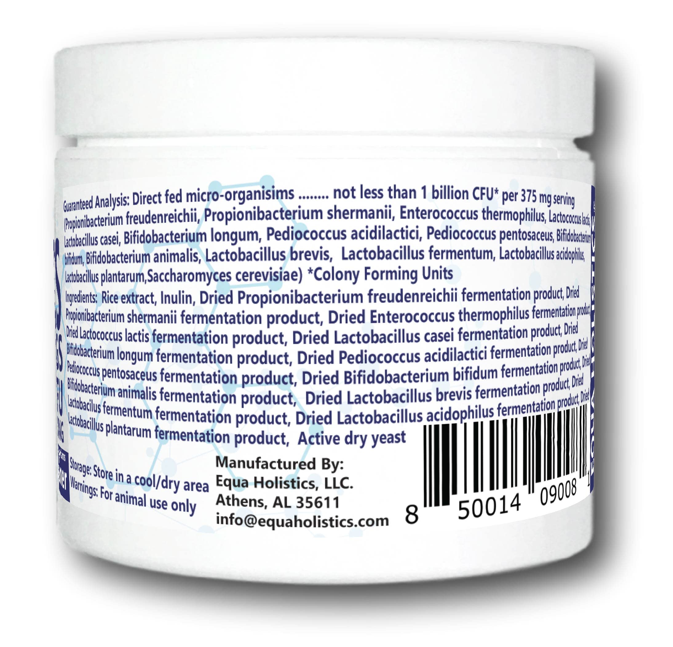 Equa Holistics HealthyGut Probiotics for Guinea Pigs Dietary Supplement, All-Natural Digestive System Formula (120 Servings)