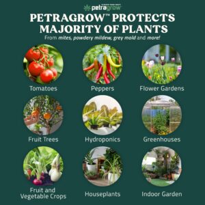 PetraGrow Crop Defender Leaf Guard Super Concentrate Pesticide, Miticide, Plant Fungicide, Insecticide for Indoor Plants, Spider Mite Spray, Powdery Mildew Spray for Plants - 1 Gal