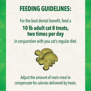 Greenies (4 Pack Feline Dental Cat Treat Variety Bundle 4 Flavors - 2.1oz Each Bag