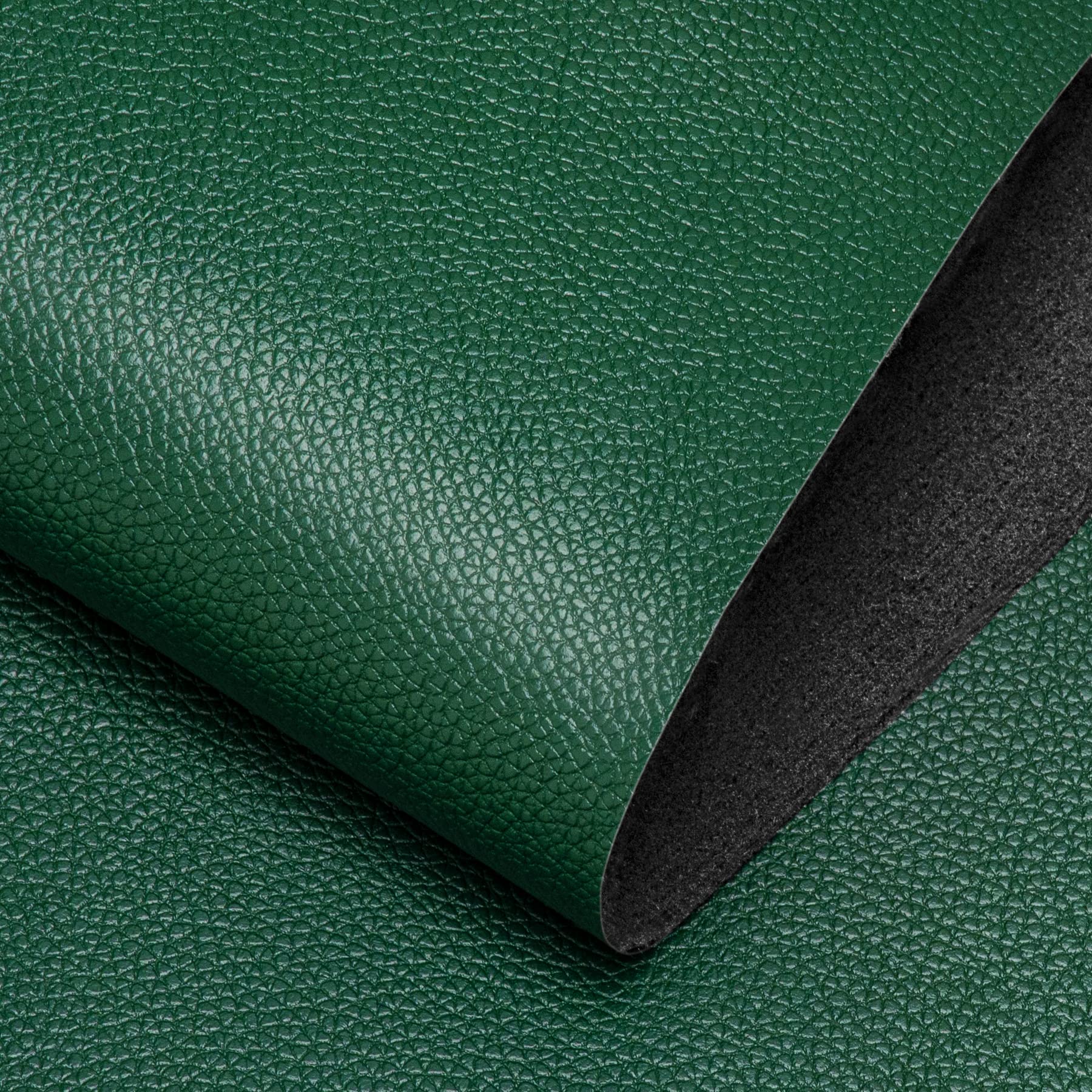 Soft PU Leather Large Faux Leather 36" x 54", 0.8 mm Thickness Faux Leather Fabric by The Yard Leather Material for Upholstery Couch Sofa Bags Chairs Car Seats DIY Crafts (Green)