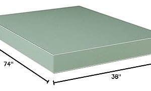 Greaton, 9-Inch Medium Firm Pocket Coil Water-Resistance Vinyl Mattress, Easy to Clean, Comfortable & Noise Free, Twin, Green