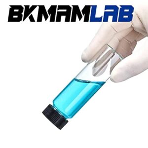 BKMAMLAB 30ml Clear Small Glass Vials 30pcs with Screw Caps(30pcs)