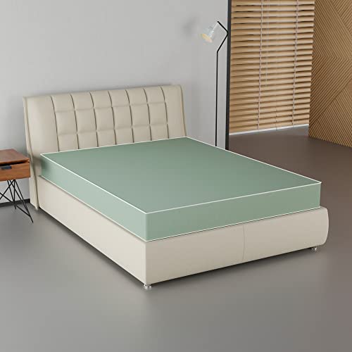 Greaton, 9-Inch Medium Firm Pocket Coil Water-Resistance Vinyl Mattress, Easy to Clean, Comfortable & Noise Free, Twin, Green