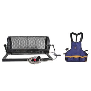 santa barbara chili roaster crbbq-kit 5 burner hatch chile roaster propane roaster drum, regulator & apron kit