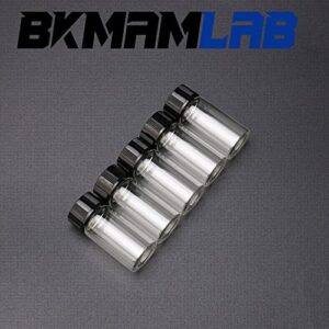 BKMAMLAB 30ml Clear Small Glass Vials 30pcs with Screw Caps(30pcs)