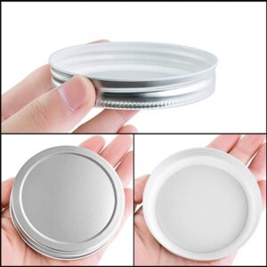 30 Pcs Regular Mouth Mason Jar Lids ，Leak Proof Secure Mason Storage Solid Caps，Metal Mason Canning Lids Decorative Mason Jar Caps for Food Storage.