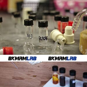 BKMAMLAB 30ml Clear Small Glass Vials 30pcs with Screw Caps(30pcs)