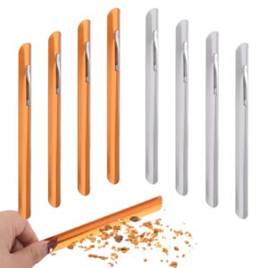 crumbers for servers, 8pcs table crumb sweepers bread crumber cleaner, aluminum crumb scraper crumber tool for restaurants, homes, servers, waiters(gold & silver)