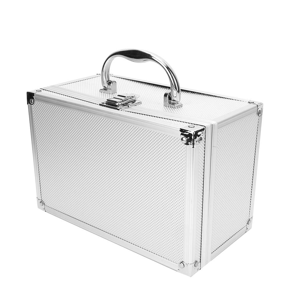 Deosdum Aluminum Tool Box, Portable Display Case Tool Case Aluminum Hard Case Equipment Tool Box Instrumentation Box 230x150x125mm