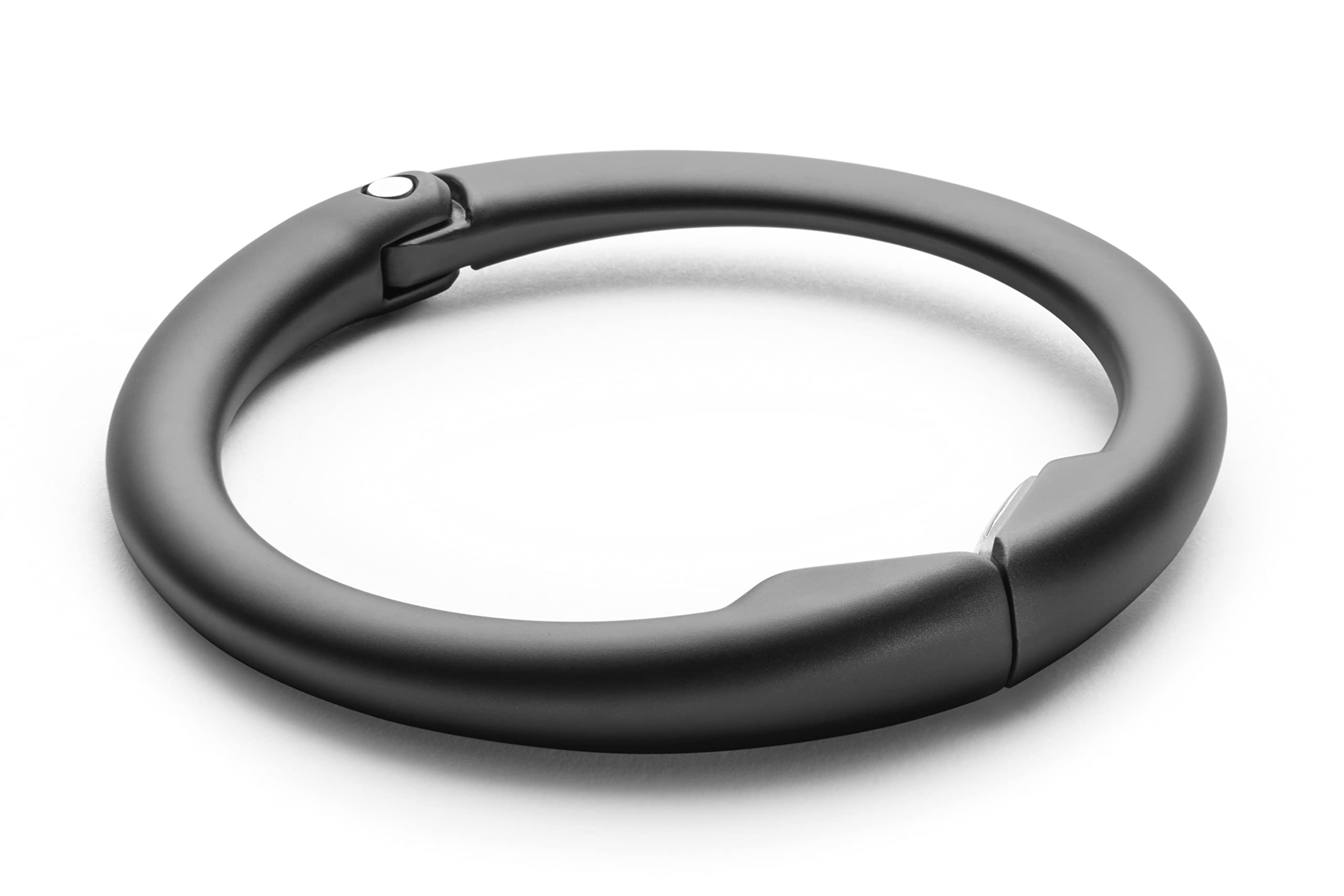 Clipa Bag Hanger - Matte Black PVD - The Ring That Opens Into a Hook and Hangs in Just 1/2" of Space, Holds 33 lbs., 3 yr. Warranty