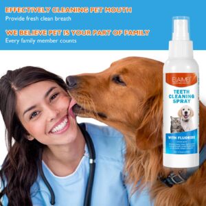 Dog Breath Freshener, Dog Teeth Cleaning Spray, Freshens Breath Instantly, Dog Dental Spray, Pet Fresh Breath Dental Spray, Dog Mouthwash Without Brush Fights Tartar (1pack)