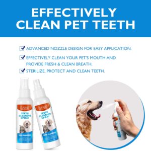 Dog Breath Freshener, Dog Teeth Cleaning Spray, Freshens Breath Instantly, Dog Dental Spray, Pet Fresh Breath Dental Spray, Dog Mouthwash Without Brush Fights Tartar (1pack)