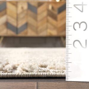 nuLOOM Kerry Geometric 5x8 Area Rug for Living Room Bedroom Dining Room Kitchen, Beige