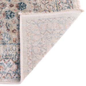 Rugs.com Newport Collection Rug – 4' x 6' Multi Medium Rug Perfect for Entryways, Kitchens, Breakfast Nooks, Accent Pieces