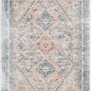 Rugs.com Newport Collection Rug – 4' x 6' Multi Medium Rug Perfect for Entryways, Kitchens, Breakfast Nooks, Accent Pieces