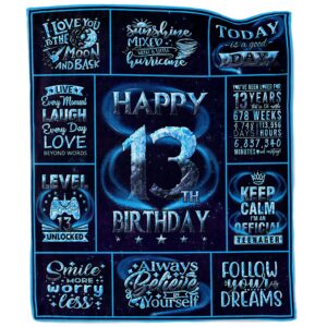 13 year old boy gift ideas, gifts for 13 year old boy, 13th birthday gifts for boys, 13 year old boy birthday gifts, 13th birthday decorations for boys, 13 year old boy gifts throw blanket 50"x60"