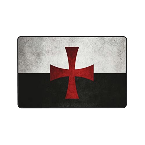 Symbol of The Knights Templar Area Rug Living Room Kitchen Bedroom Sofa Bedside Carpet Floor Mats 36"X24"