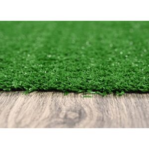 Garland Rug Artificial Grass 12 Ft. X 12 Ft. Large Indoor/Outdoor Area Rug Green -Lush Green, Durable, and Low-Maintenance for Patios, Lawns, and More