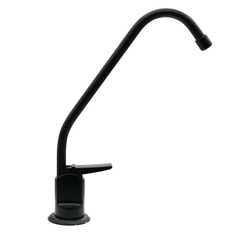 Westbrass A2031-NL-62 8" Touch-Flo Style Pure Cold Water Dispenser Faucet, 1-Pack, Matte Black